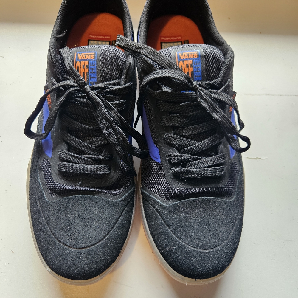 Vans Men's Black and Blue Sneakers